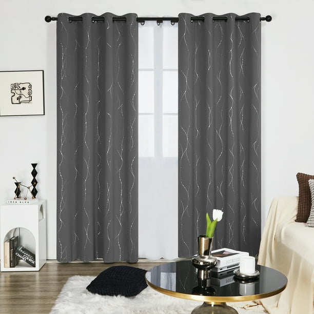 Deconovo Luxury Grommet Jacquard Window Curtains Geometric Pattern for Kids Room 2 Panels 52X84Inch Rose Deconovo Luxury Grommet Jacquard Window Curtains Geometric Pattern for Kids Room 2 Panels 52X84Inch Rose